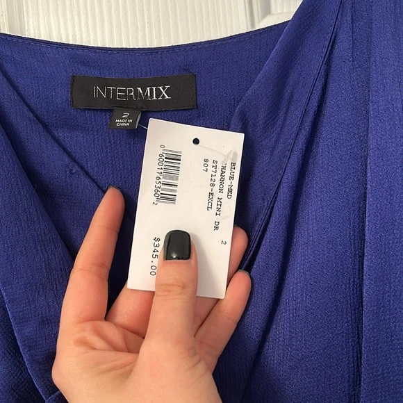 Intermix Blue Shannon mini dress - Picture 3 of 3